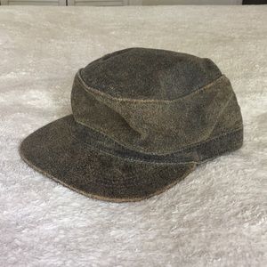Emstate military style leather hat (medium)